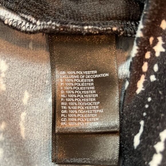 North Face zip hoodie size medium jacket black and white speckled - Picture 7 of 10